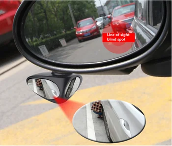 Automobilių aklojoje Veidrodžių 360 Laipsnių Išgaubtas veidrodis Auto Reikmenys Jeep Cherokee Comanche Vadas Commando Kompasas Dispečeris