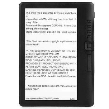 4GB Ebook Reader Smart su 7 Colių HD Sn Skaitmeninis E-Knyga+Video+MP3 Muzikos Grotuvas Spalvos Sn ELECTSHONG