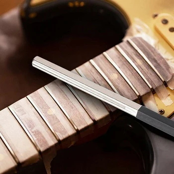 6Pcs Gitara Luthier Įrankių Rinkinys Nervintis Karūnavimo Failą Padažu Rokeris Fingerboard Guard Šlifavimo Akmens, gitaros priedai, dalys