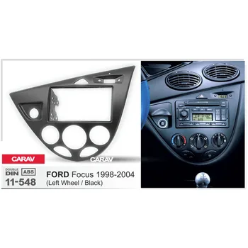 CARAV 11-548 Automobilio Radijo Fasciją Skydelis Focus 1998-2004 M. (Kairėje Varantys / Juoda), Stereo Brūkšnys Facia Apdaila Supa CD Montavimo Komplektas