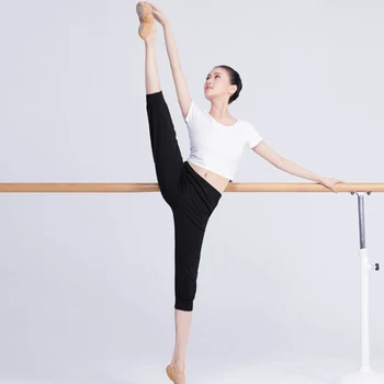 Moterų Suaugusiųjų Medvilnės Baleto Šokių Kelnes Suaugusiųjų Juoda Modalinis Praktikuojančių Baleto Dancewear Gimnastika Kelnės