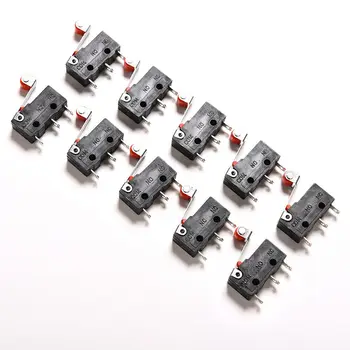 10vnt/AC daug 5A 125V-250V Micro Roller Svirties petys Paprastai Atidaryti Uždaryti Limit Switches