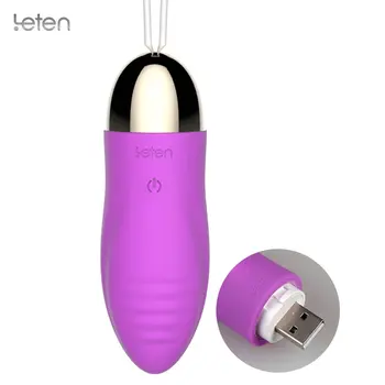 Leten USB įkrovimo Vibruojantis Kiaušinis Elektros Shocker Vibratorius Moterims Suaugusiųjų Sekso Žaislai Moters, Masturbacija Klitorio Stimuliatorius