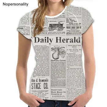 NopersonalitY Moterų Atvėsti Vasaros Marškinėliai Letter Spausdinimo Atsitiktinis Moterų Cool Top Tees Vintage Stiliaus Mergaičių Mados Harajuku T-shirt