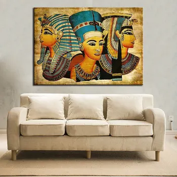 Šiuolaikinio Egipto Faraono Drobė Paveikslų Naftos Tapyba Vidaus Apdaila