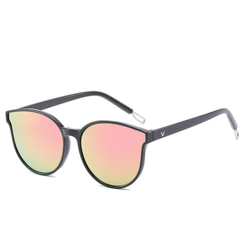 Mada Moterims Spalva PC rėmo, Katės Akis, Saulės akiniai, Elegantiška Negabaritinių Akiniai nuo saulės, UV400