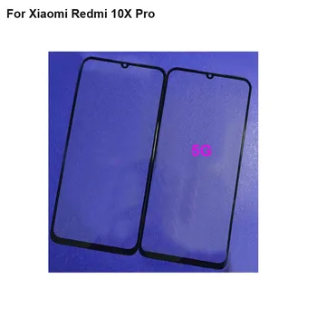 Už Xiaomi Redmi 10X Pro 5G Priekinės Stiklo Objektyvas, Remontas Jutiklinis Ekranas Išorinis Stiklas be Flex kabelis Raudona mi 10 X Pro