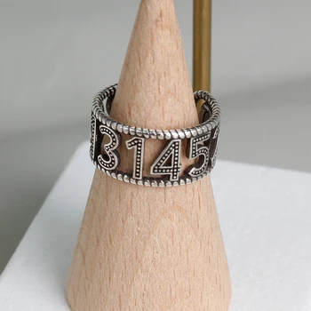 Nekilnojamojo 925 sterlingas sidabro piršto žiedai moterims 1314 nubers Madinga fine Jewelry Didelio Aukščio Antikvariniai Žiedai Anillos