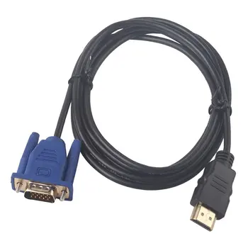 3/5m paauksuoti Jungtys HDMI Male VGA HD-15, Vyrų Adapterio Kabelį, Laidą skirtą DVD HDTV Patikimas