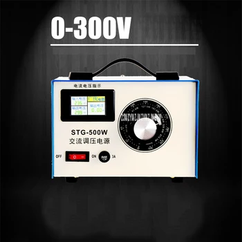 STG-500W 220V KINTAMOSIOS srovės Maitinimo Šaltinį, vienfaziai Įtampos Reguliatorius Skystųjų Kristalų Ekranas Susisiekti 0-300V Reguliuojamas Galios Transformatoriaus