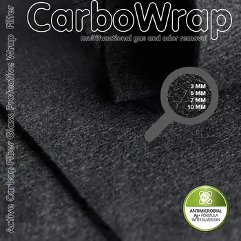CarboWrap Xiaomi mi Oro Valytuvas 1/2/3 / Pro Filtrą Suderinama Wrap Papildomas anglies Cigarečių ir Kvapo Šalinimas, Veltinio
