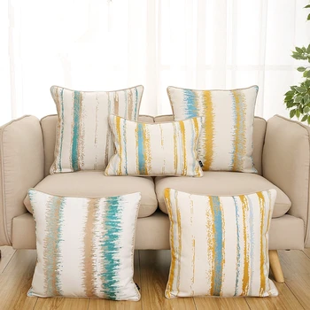 30x45/40x40/45x45/60x60cm Šiaurės dryžuotas sofos pagalvės užvalkalą pagalvėlė padengti medvilnės modernus minimalistinio atlošo pagalvėlė apima patalpų
