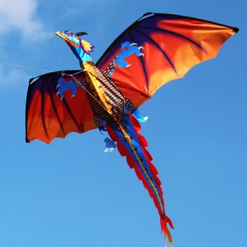 Naujas 3D Dragon Aitvaras Su Uodega Aitvarai Suaugusiųjų Aitvarai Plaukioja Lauko 100m Aitvaras Linija