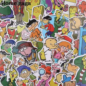 Homegaga 37pcs Lenta ir Johnny Animacinių filmų Anime Dovana Žaislai, Juokingi Lipdukai Scrapbooking 