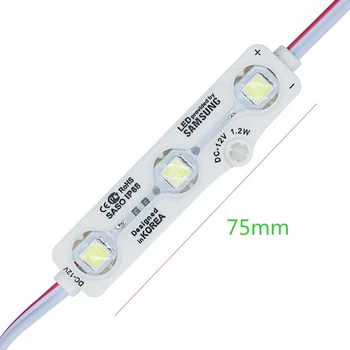 SZYOUMY SMD5054 LED, DC12V Vandeniui Reklamos Dizainas LED Ultragarso Moduliai Balta Šiltai Balta 1000PCS/Daug DHL Nemokamas Pristatymas