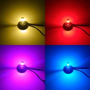 2VNT NAUJOS LED Automobilių Žibintai RGB šviesos 