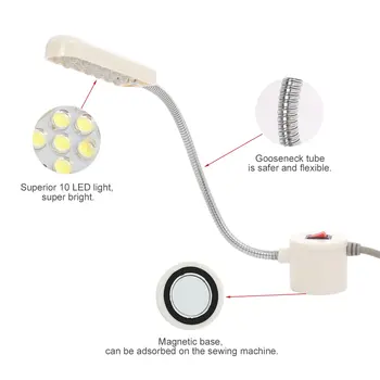 Siuvimo Mašina LED Lempos, 20 Led Darbo Šviesos Energiją Taupančių Lempų Su Magnetais Mount Šviesos Šviestuvas, Siuvimo Mašina, Pardavimas
