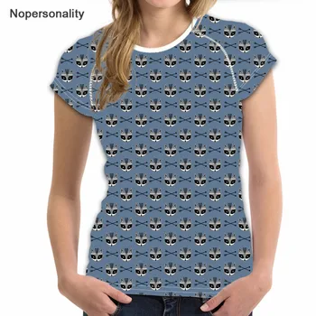 Nopersonality Gražių Gėlių Meškėnas, Print T Shirt Moterims Atsitiktinis Ponios Koledžo Merginų Topai Tee Mėtų Gree Moterų Marškinėlius Spandex