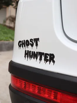 ZTTZDY 15CM*7.7 CM Automobilių Ghost Hunter Asmenybės Vinilo Automobilių Lipdukas Lipdukas Juodas Sidabro ZJ2-0289