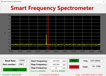 Kišeninis Paprasta Spektro Analizės Prietaisas 10-6000 MHz dažniu radijo DAŽNIŲ Galios Matuoklis