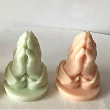 Naujos Formos 3D Malda Meldžiasi Vertus Formos Žvakių Liejimo Dervos Pelėsių 