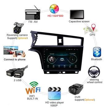 10.1 Colių 2 din Adroid 8.1 Automobilio Radijas Stereo WIFI, GPS Navigacijos, Multimedijos Grotuvas Už 