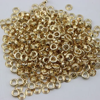 1000set 6mm plataus kraštais žiedu Rose aukso metalo vario kilpos, sagos, drabužių priedų rankinė, išvados NEMOKAMAS PRISTATYMAS