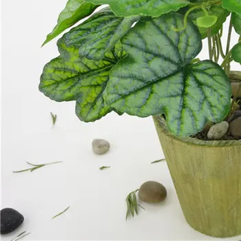 Emulational plastiko Alum šaknis Dekoratyvinių augalų Dirbtinė derva lapai netikrą lapų imitacija plantsDark Žalios spalvos Makaronai