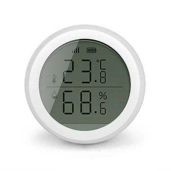 Protingo Namo Wifi Bevielio Temperatūros Šilumos Detektorius Protingas Kontrolės Taikymo Pradiniame Temperatūros ir Drėgmės Jutiklis Su Ekranu