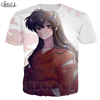 CLOOCL Japonų Anime Inuyasha Mados Vyrams, Moterims, Sportas, T-marškinėliai, Negabaritinių 3D Spausdinimo Harajuku Hip-hop Palaidinukė Marškinėliai Topai