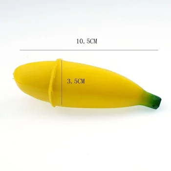 10.5 cm ekstruzijos stabdžių slėgio naujovė žaislų bananų saldainiai, žaislai išskleidimo ventiliacijos pokštas išskleidimo juokingi žaislai