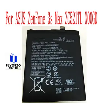 Naujas Aukštos Kokybės 5000mAh C11P1614 Baterija ASUS ZenFone 3s Max ZC521TL X00GD Mobilusis Telefonas
