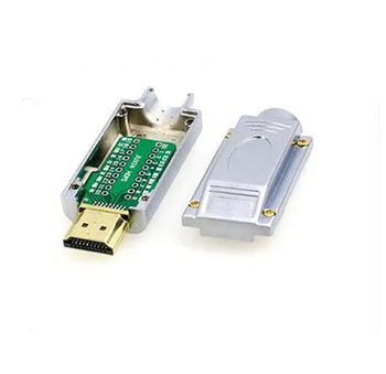 1Pcs HDMI Adapteris Signalus Terminalo Breakout Metalo Atveju 
