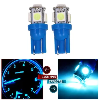 1 Pora T10 W5W 5SMD LED Lemputė 5050 Automobilį Auto Plotis Indikatorius, Vidaus Apšvietimas Lempa Automobilių Reikmenys