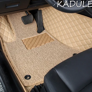 KADULEE Custom automobilių grindų kilimėliai Skoda octavia fabia greitai puikus kodiaq yeti du kartus koja kilimėliai, automobilių optikos automobilių reikmenys