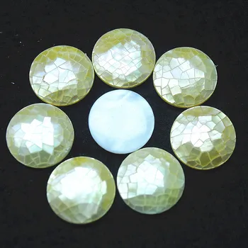 5vnt pobūdžio korpuso granulių cabochons 16mm apvalios formos motina perlų visokių spalvų gera parduodamų daiktų perkamiausių su