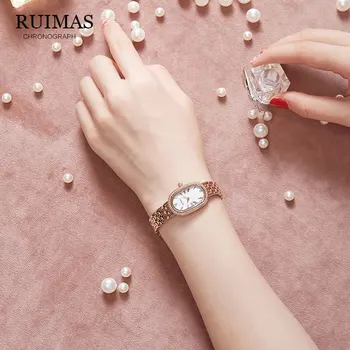 Naujas Top Brand Rose Aukso laikrodis Kvarcinis atsparumas Vandeniui Ponios Laikrodžiai, Prabangūs Moterų Riešo Žiūrėti Laikrodis dovana