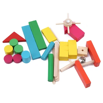 1 Set Spalva Tarsi Medinis Domino Įstaiga Priedai Blokai Dėlionės Suaugusiųjų Domino Žaidimai Montessori Žaislai Vaikams