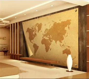 3d kambario tapetai pasirinktinius nuotraukų freskomis neaustinių siena lipdukas kambarį Europos pasaulio žemėlapyje freskomis tapetai sienos 3d