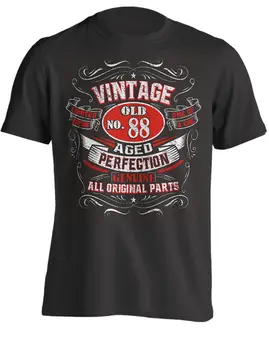 2019 Karšto pardavimo Mados Derliaus 88-Gimtadienio Dovana Marškinėliai Vyrams Gimė 1930 Retro Stiliaus marškinėliai