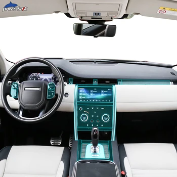 Automobilių Vidaus reikalų Centrinės Konsolės Įrankių, prietaisų Skydelio TPU Skaidri Apsauginė Plėvelė Land Rover Discovery Sporto 2020 Priedai