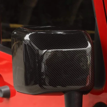 Anglies Pluošto Pusės Galinio vaizdo Veidrodėlis Padengti Apdaila, galinio vaizdo Veidrodžio Rėmas Reikmenys Jeep Wrangler JK JKU 2007-2017