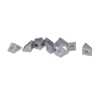 10vnt/daug Aliuminio Petnešomis Kampe Bendrą Teisę Kampas, Bendras L Formos, 20x20x17mm
