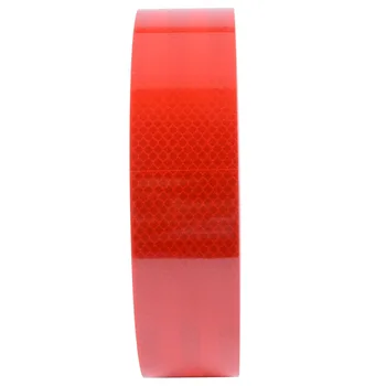 2 colių Pločio Raudona Micro Prizminiai Lakštai super atspindintis lipnios juostelės Sunkvežimių Saugos Įspėjimas juosta atspari Vandeniui automobilių lipdukai