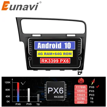 Eunavi 2Din Android Automobilio Radijo, GPS VW Volkswagen Golf 7 Golf7 2013 - Multimedia player TDA7851 WIFI RDS Auto Audio Stereo