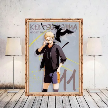 Anime, Manga Haikyuu!! Sienos Pažymėkite Tapybos 29*42cm PVC Nuotrauką Tapetai Lipdukų Plakatas