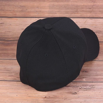 Juoda Sporto Bžūp Vyrai Moterys Snapback Skrybėlės, Kepurės Vyrų Įrengta Uždara Full Cap