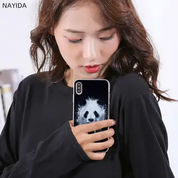 Telefoną Atveju Huawei P40 P10 P20 30 Lite Plus Pro P8 P9 Lite P Smart Z 2019 Padengti Star Panda-Bear