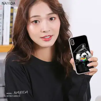 Telefoną Atveju Huawei P40 P10 P20 30 Lite Plus Pro P8 P9 Lite P Smart Z 2019 Padengti Star Panda-Bear