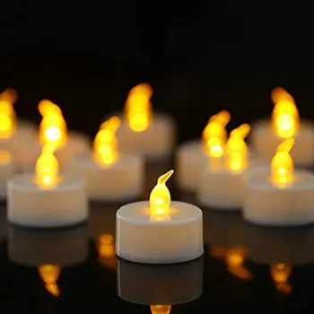 Flameless LED Arbata Šviesos Žvakės Mirkčiojančios Šviesos Lemputės Dekoracija Namuose Šalis Festivalis Kalėdų Žvakių Lemputė